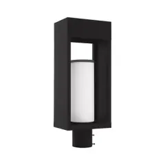 Livex Lighting Bleecker 1 - Light Post Light in  Black