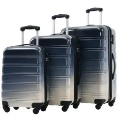 Cesicia 3 Piece Gradient Color Expandable Suitcase with Spinner Wheels and TSA Lock Lightweight, 20" 24" 28"