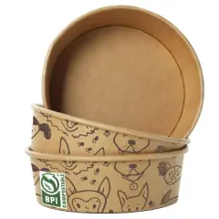 Hand-E Compostable and Disposable Feeding Bowls for Dogs & Cats