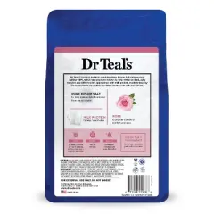 Dr Teal's Epsom Salt Magnesium Soak - Calm & Serenity with Rose Essential Oil & Milk Protein - 3 lbs