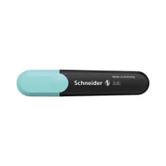 Schneider Job Pastel Highlighters, Chisel Tip (1mm/5mm), Assorted Ink Colors, Black/Assorted Barrel Colors, 6/Pack