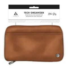 ASMBLD Faux Leather Tech Organizer Tan