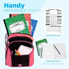 4E's Novelty Composition Book, Wide Ruled [6 Pack], Assorted Marble Colors, Hard Cover, 100 Sheets, 9.75" x 7.5" - Back to School Supplies