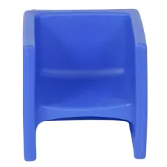 Children's Factory CF910-009 Flexible Seating Toddler Kids Cube Chair Classroom Furniture for Daycare, Playroom, and Homeschool, Blue