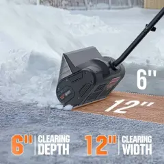 Litheli 12" U20 SE 4Ah Battery Powered Cordless Snow Shovel
