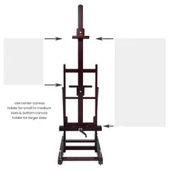 SoHo Urban Artist Pro Easel - Professional H-Frame Easel for Artists, Large Works of Art, Functionality, Easy to Move, & More!