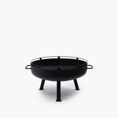 Barebones Black COWBOY FIRE PIT GRILL - 23"