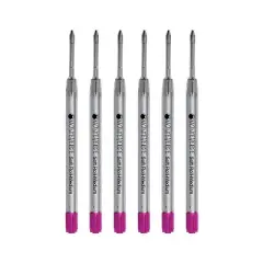 Monteverde Ballpoint Pen Refill Medium Point Pink Ink 6 Pack (P133PK)