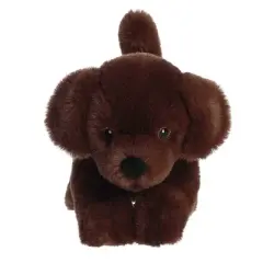 Aurora Small Chocolate Lab Eco Nation Eco-Friendly Stuffed Animal 8.5"