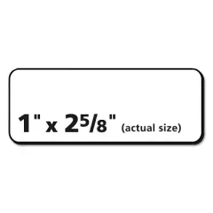Avery White Address Labels for Laser Printers 1 x 2 5/8 7500/Box 45160
