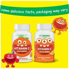 VitaWorks - Vitamin C - Orange Flavor - Kids - 120 Chewables