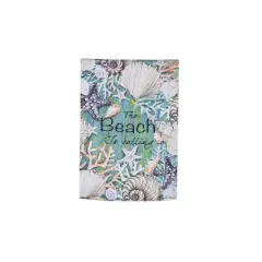 Evergreen The Beach is Calling Garden Suede Flag 12.5 x 18 Inches Indoor Outdoor Decor