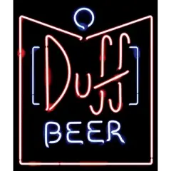 Men's The Simpsons Duff Beer Neon Sign Sweatshirt
