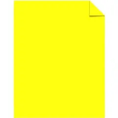 Astrobrights Card Stock, 8-1/2 x 11 inches, Lift-Off Lemon, Pack of 250