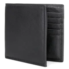 J. Buxton Emblem Cardex Leather Wallet - Black