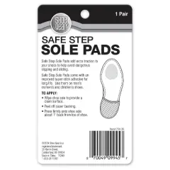 Shoe Gear Safe Step Sole Pads - Black 1 Pair