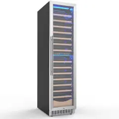 Kismile Beverage Refrigerator 18 inches 111 Bottles Dual Zone Built-in/Freestanding Can Cooler