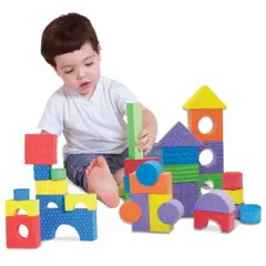 Edushape Textured Blocks Sorting and Stacking Set  - Set of 30