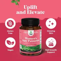 Women Saw Palmetto Capsules, DHT Blocker Restoring Hair Vitamins for Hair Health, Nature's Craft, 90ct