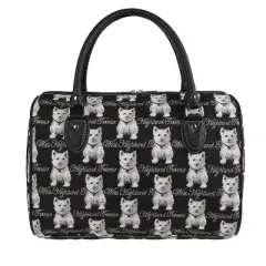Signare USA Westie Dog Black Travel Bag