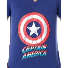 Marvel Comics Women's Captain America Shirt And Jogger Pants Pajama Set