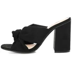 Journee Collection Womens Tabithea Tru Comfort Foam Open Square Toe Block Heel Sandals