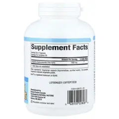 Natural Factors L-Arginine, 180 Vegetarian Capsules (500 mg per Capsule)