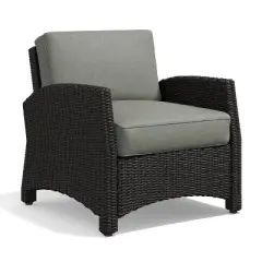 Glenwillow Home Alvory Patio PE Rattan Arm Chair