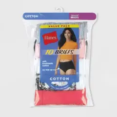 Hanes Women's 10pk Cotton Classic Briefs - Colors May Vary