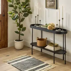 3pc Taper Marble and Brass Candle Holder Set - Hearth & Hand&trade; with Magnolia