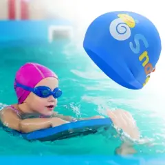 Unique Bargains Kid's Silicone Snail Swim Cap 1 Pc