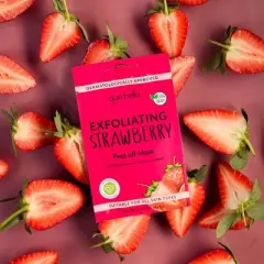 Que Bella Exfoliating Strawberry Peel Off Mask - 0.35oz