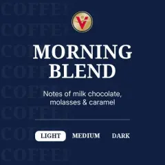 Victor Allen's Coffee Morning Blend, Light Roast,  Ground Coffee, 6 pack - 12oz Bags
