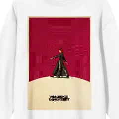 David Bowie Moonage Daydream Crew Neck Long Sleeve White Adult Sweatshirt