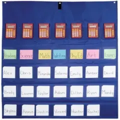 School Smart Calculator-Multi-Use Pocket Chart, 30 x 38 Inches
