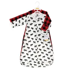Hudson Baby Infant Boy Cotton Long-Sleeve Wearable Sleeping Bag, Sack, Blanket, Moose