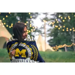 NCAA Michigan Wolverines Crest Ultra Soft Blanket