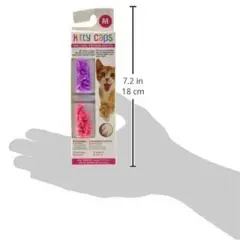Kitty Caps Nail Caps Covers Cat Claws - Medium - Hot Purple & Hot Pink(40 Count)