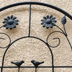 MOEPISY 2 Pack Garden Trellis 71 inch x 19.7 inch Rustproof Trellis for Climbing Plants Outdoor Flower Support Black