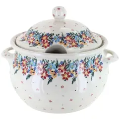 Blue Rose Polish Pottery 347 Vena Large Soup Tureen
