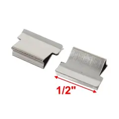 Unique Bargains Metal Reusable Clip Dispenser Refill 0.5"x0.35"x0.1" 40 Pcs
