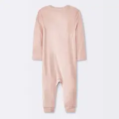 Baby Girls' 2pk Stars So Very Soft Modal Blend Romper - Cloud Island&trade; Dark Pink