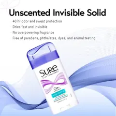 Sure Wide Anti-Perspirant Deodorant Original Solid Regular Scent 1.70 Oz