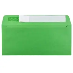 JAM Paper Peel & Seal #10 Business Envelope 4 1/8" x 9 1/2" Christmas Green 25/Pack (86555)