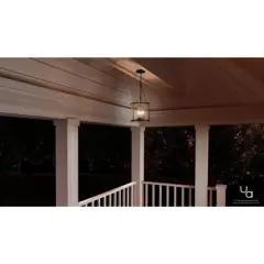 Urban Ambiance Luxury Rustic Outdoor Ceiling,  11"H x 9.875"W,  Olde Bronze Finish, UHP1123