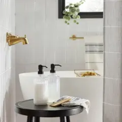 Fluted Acrylic Shower Dispenser - Hearth & Hand&trade; with Magnolia: Refillable Bathroom Accessory