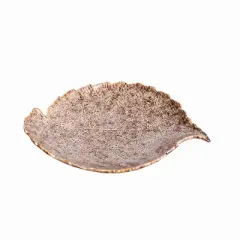 Gallerie II Cream Large Leaf Plate