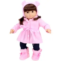 Sophia&rsquo;s Winter Coat, Hat and Boots Set for 15'' Dolls, Light Pink