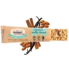 The Gourmet Granola Cinnamon Vanilla Almond Granola Bars - Pack of 12