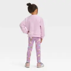 Toddler Girls' Disney Princess Solid Top and Bottom Set - Purple